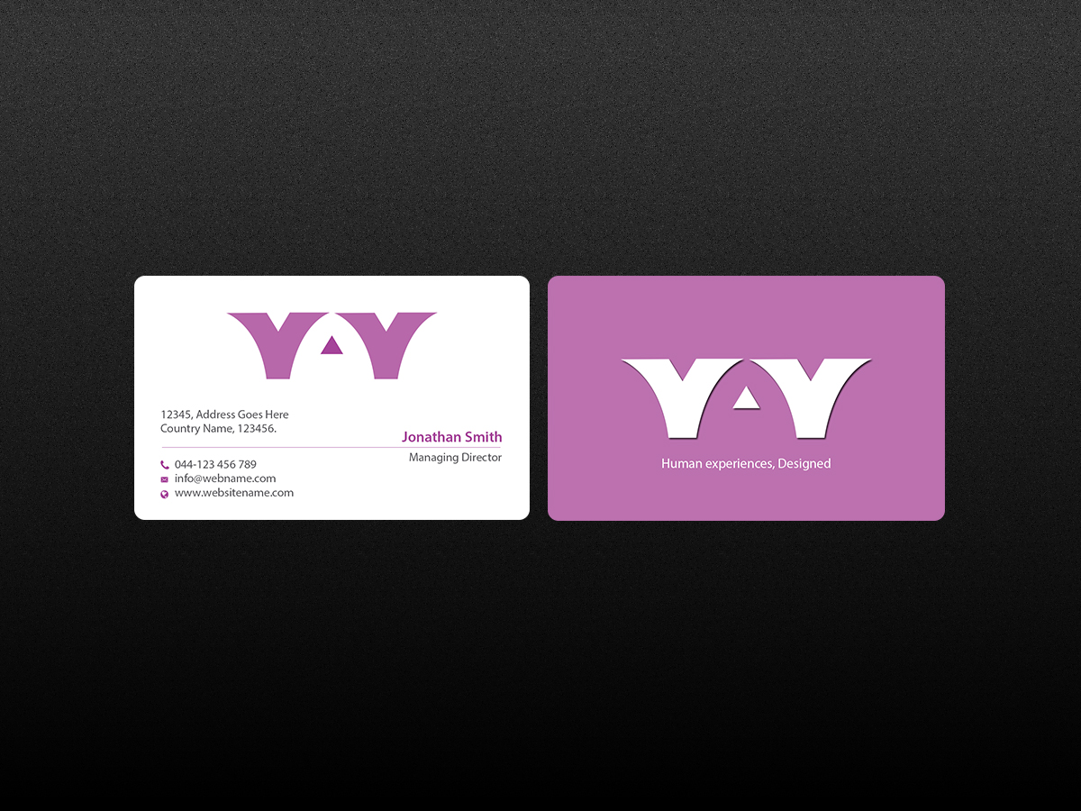 Design de Carte de Visite par Creations Box 2015 pour YAY | Design #12286994