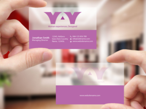 Design de Carte de Visite par Creations Box 2015 pour YAY | Design : #12287012