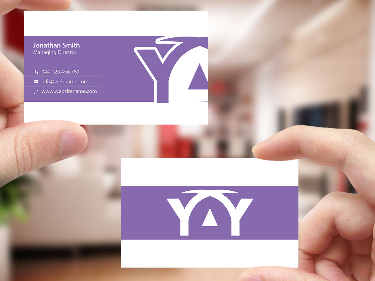 Business Card Design by Creations Box 2015 for YAY | Design #12287169