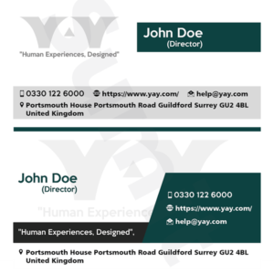 Business Card Design by Sanjeev Thakur for YAY | Design #12326634