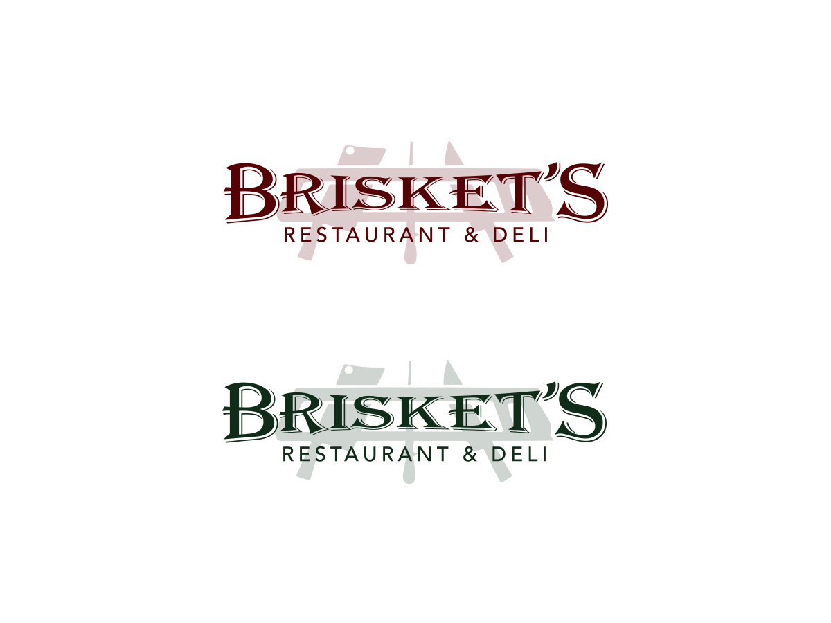 Logo-Design von desigkinginanyo für Briskets Restaurant & Deli  | Design: #12337269