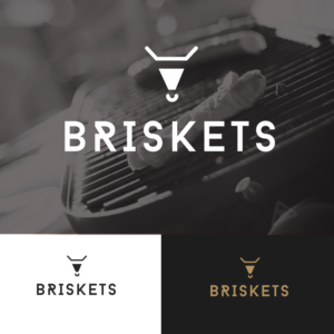 Logo Design by nina shaw for Briskets Restaurant & Deli  | Design #12250612