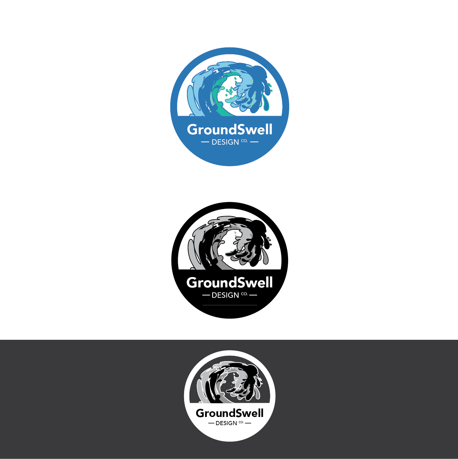 Diseño de Logo por J Petteford para GroundSwell Design Co | Diseño #12448730