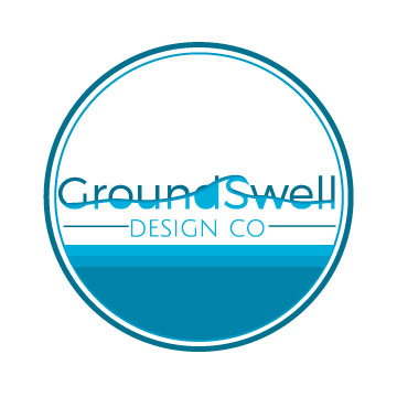 Logo Design by Diana's designs for GroundSwell Design Co | Design #12362921