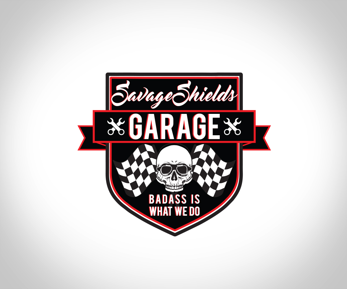 Logo Design by Zane_Graph_Design for Savage Shields Garage | Design #12292965
