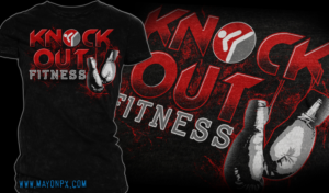 Fitness Kickboxing facility needs a t-shirt design that's kickin.   | T-shirt Design by Mayonpx