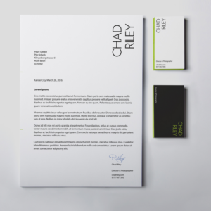 Stationery Design by HYPdesign for Chad Riley Director Photographer | Design: #12316390