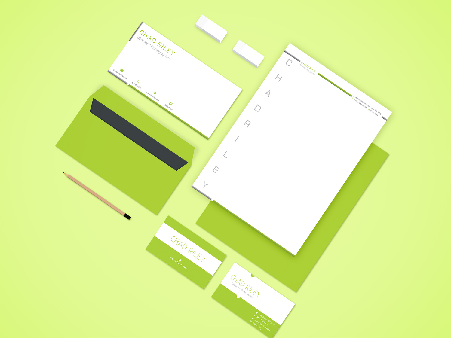 Stationery Design by Petter Goms for Chad Riley Director Photographer | Design #12305989