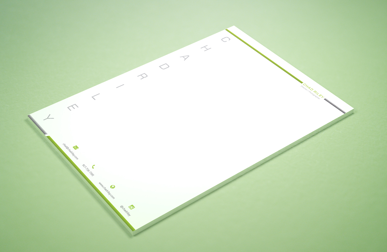 Stationery Design by Petter Goms for Chad Riley Director Photographer | Design #12306255