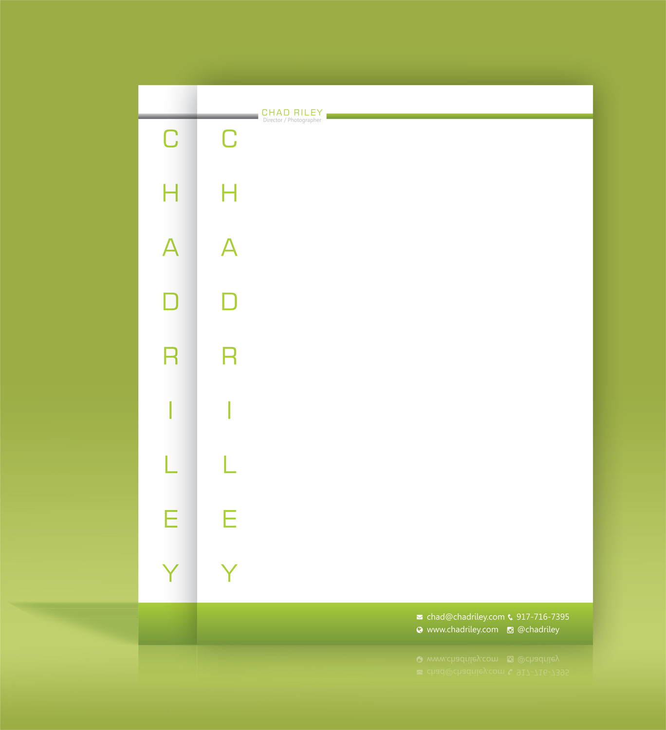 Stationery Design by Petter Goms for Chad Riley Director Photographer | Design #12352739