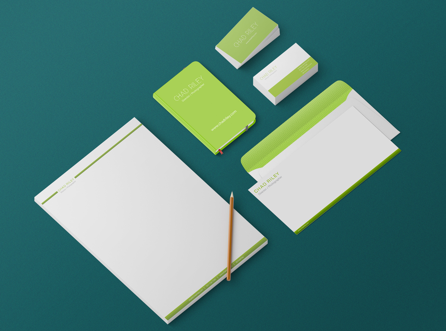 Stationery Design by Petter Goms for Chad Riley Director Photographer | Design #12369723