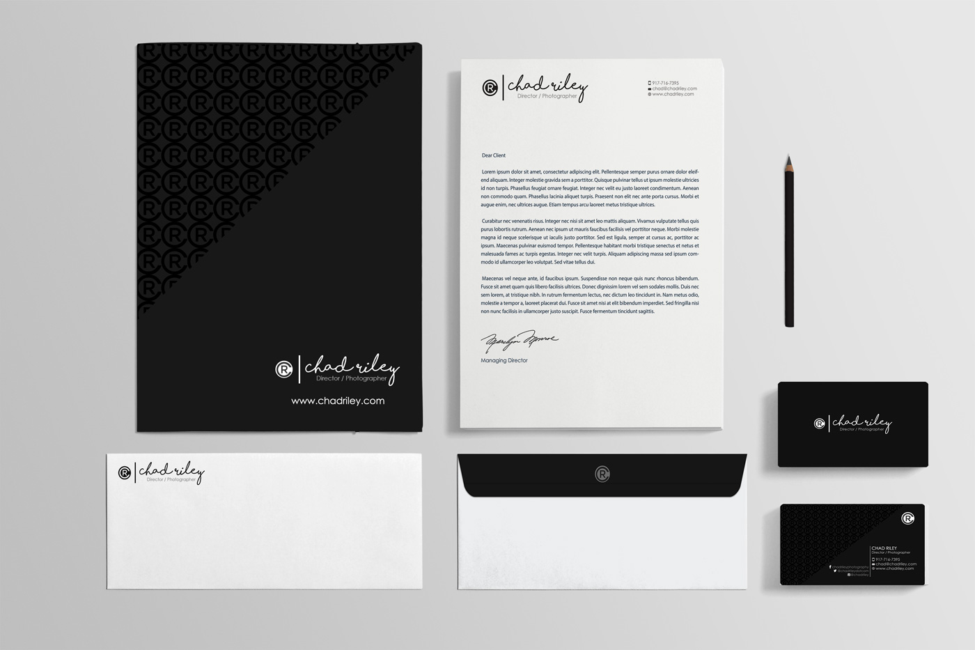 Stationery Design by Designs 2019 for Chad Riley Director Photographer | Design #12285787