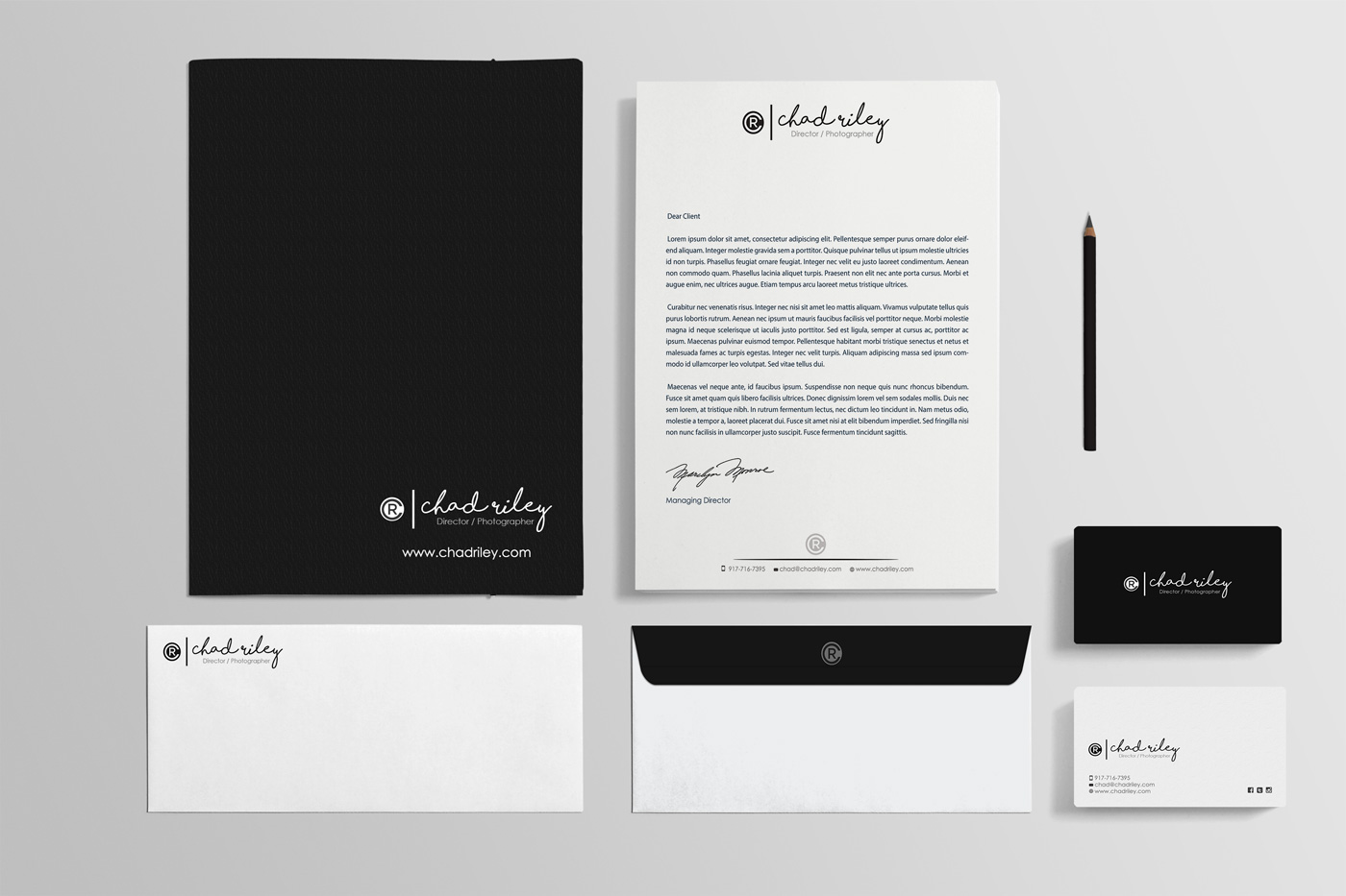 Stationery Design by Designs 2019 for Chad Riley Director Photographer | Design #12285788