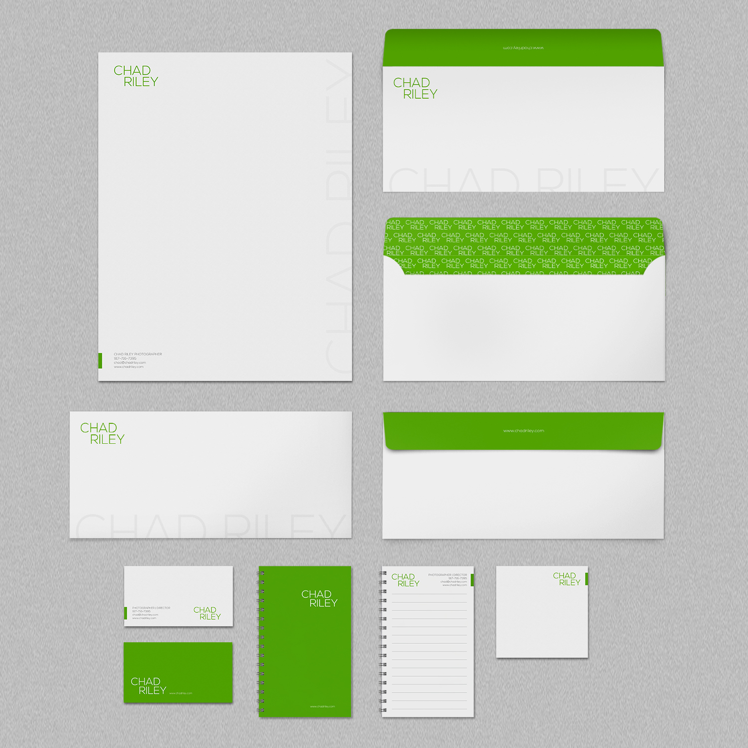 Stationery Design by logodentity for Chad Riley Director Photographer | Design: #12376295