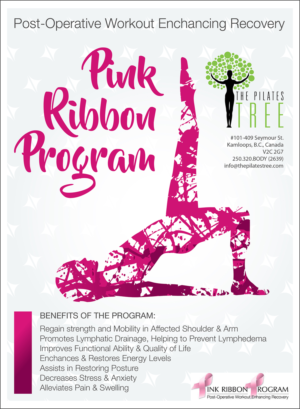 Pink Ribbon Program at The Pilates Tree | Poster-Design von Synthesis
