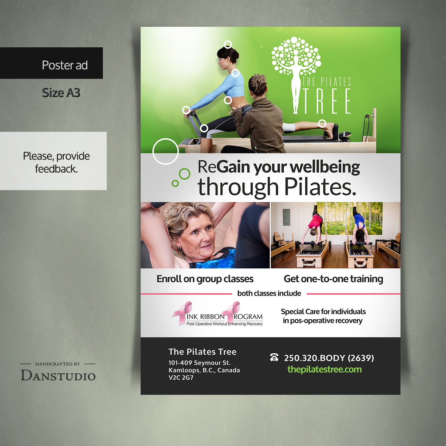 Poster Design by danstudio for The Pilates Tree | Design #12391584