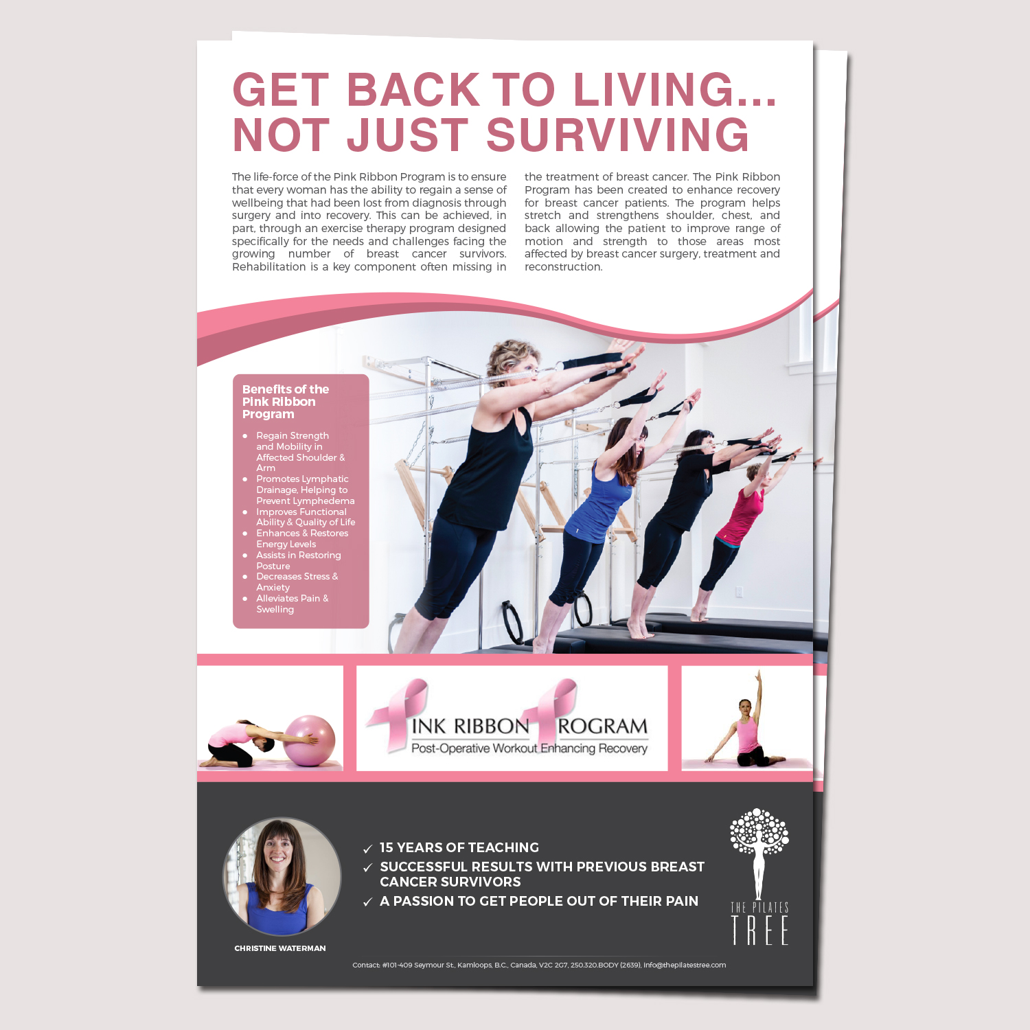 Poster Design by Awash for The Pilates Tree | Design #12618581