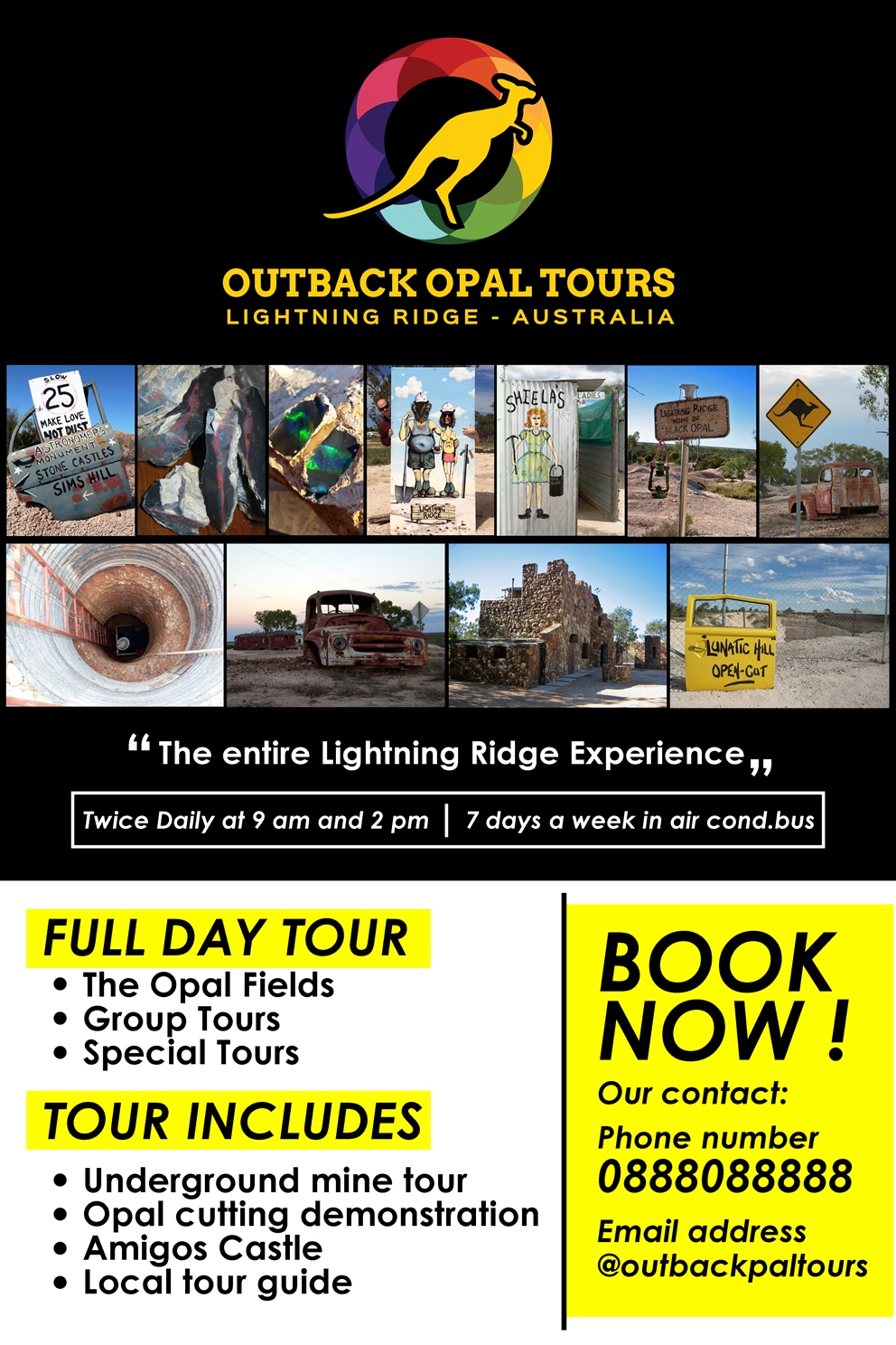 Diseño de Señalética por widyaguna para OUTBACK OPAL TOURS | Diseño #12308401