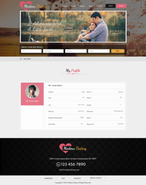 International Dating Site for modern people | Diseño Web por Sbss