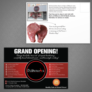 Development of EDDM  post card for Grand Opening- DiMarco's Butcher Shoppe | Design de Carte Postale par Mon01