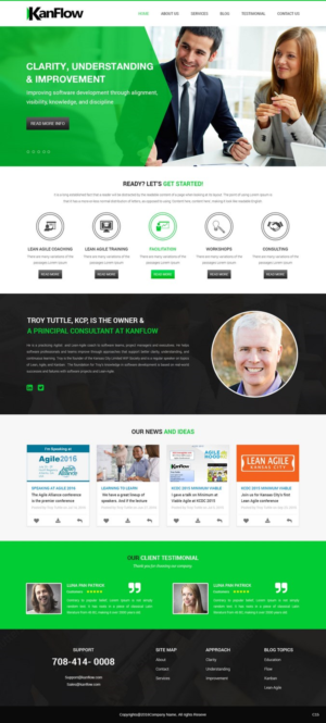 Wordpress Design by pb for Kanflow | Design: #12260840
