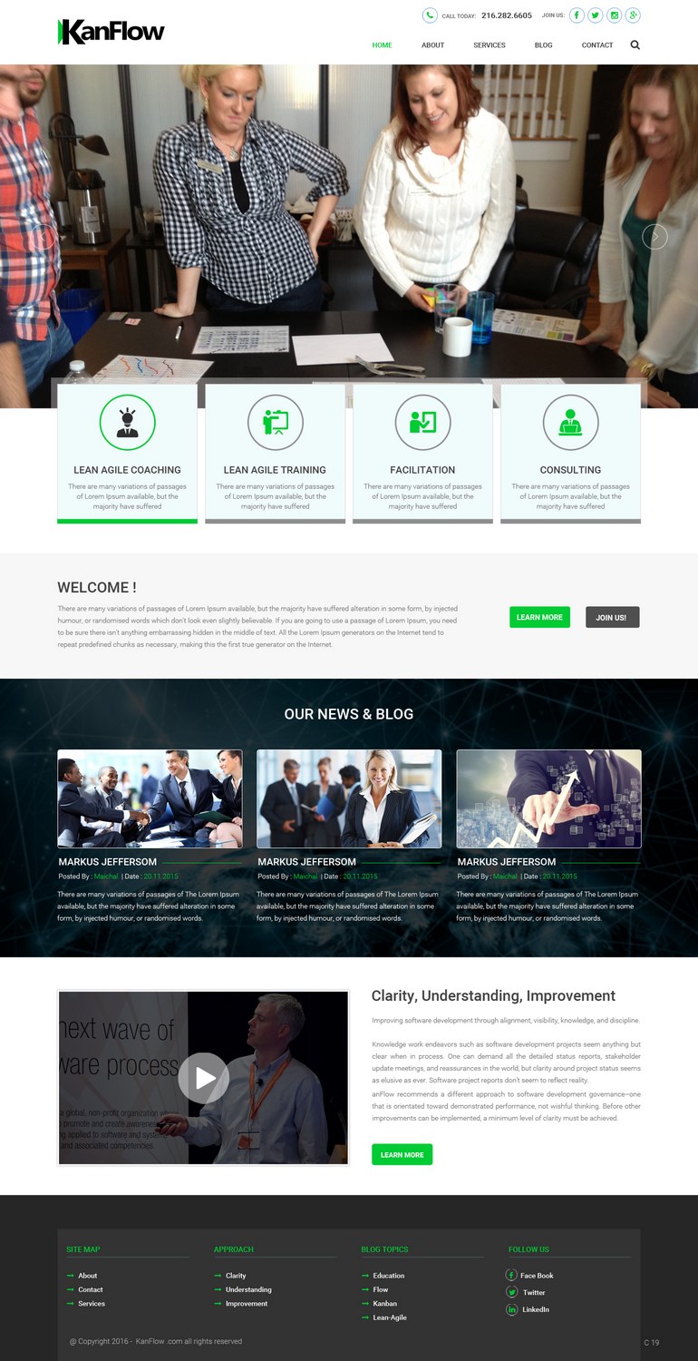 Wordpress Design by pb for Kanflow | Design #12260841