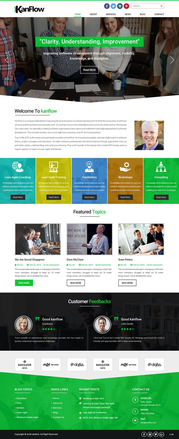 Wordpress Design by pb for Kanflow | Design: #12260846