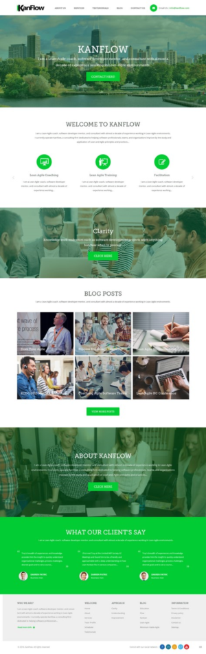Wordpress Design by pb for Kanflow | Design: #12260848