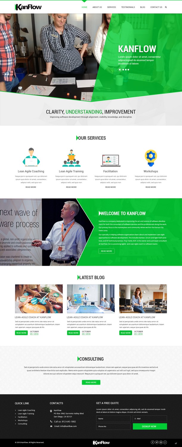 Wordpress Design by pb for Kanflow | Design #12260849