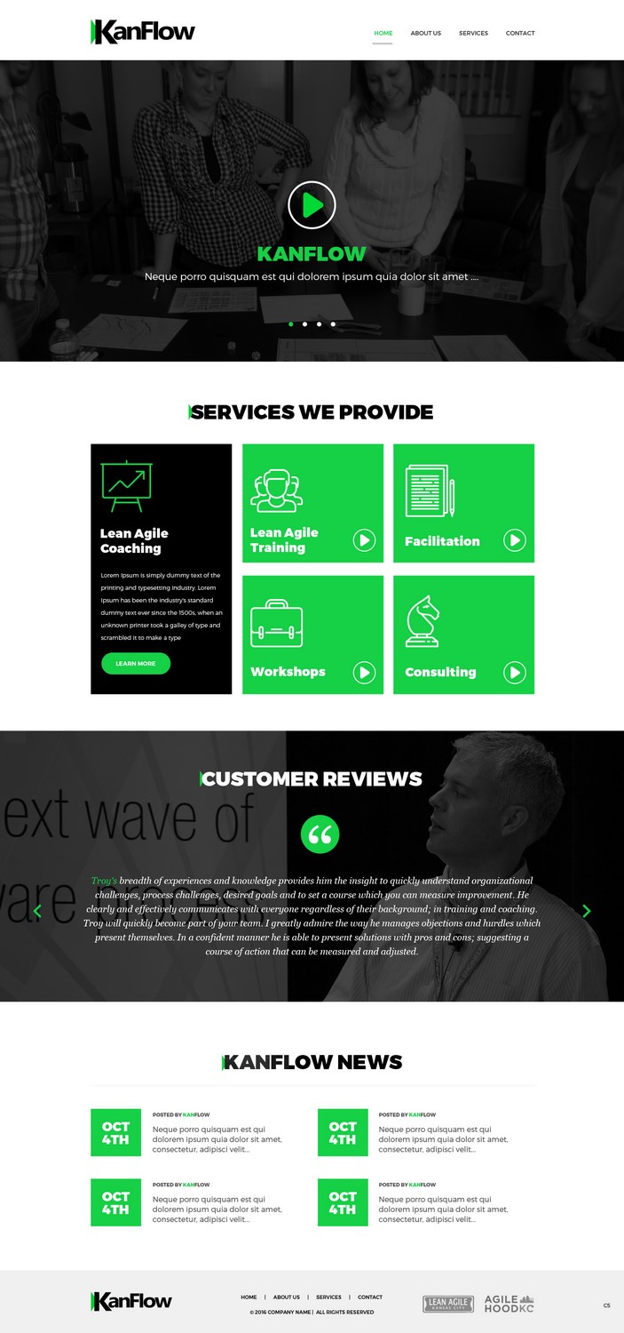 Wordpress Design by pb for Kanflow | Design #12271989
