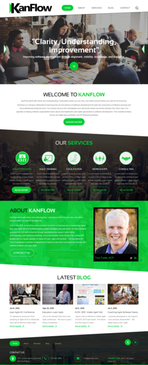 Wordpress Design by rightway for Kanflow | Design: #12272015