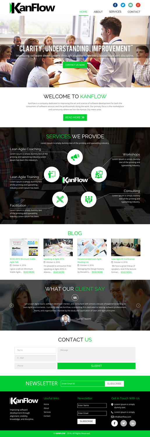 Wordpress Design by rightway for Kanflow | Design #12272034