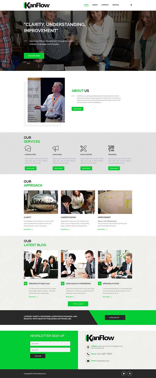 Wordpress Design by Ved Web Services for Kanflow | Design #12260854