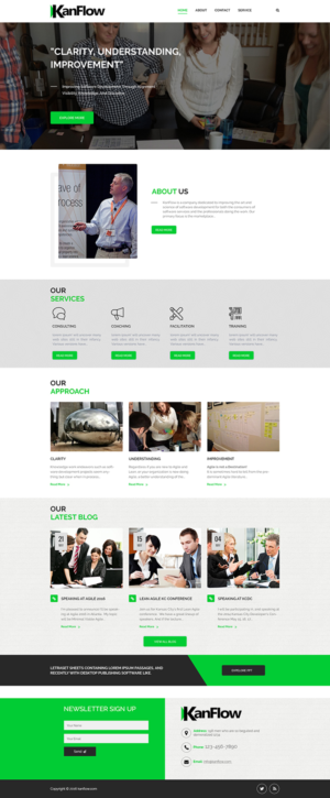 Wordpress Design by Ved Web Services for Kanflow | Design #12260854