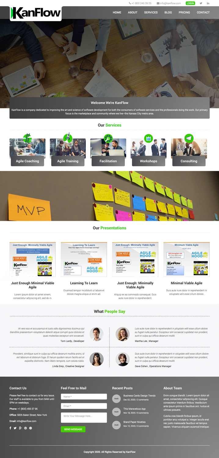 WordPress-Design von cCopilot für Kanflow | Design #12304396