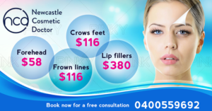 Newcastle Cosmetic Doctor is the title and the name of the business  | Photoshop Design by Pinky 