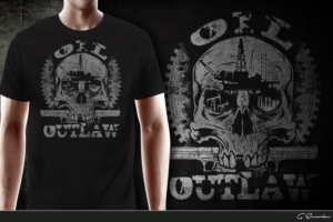 **OIL OUTLAW** Tshirt / Hoodie Design for Males in Alberta  | Design de T-shirt par gekgrfx