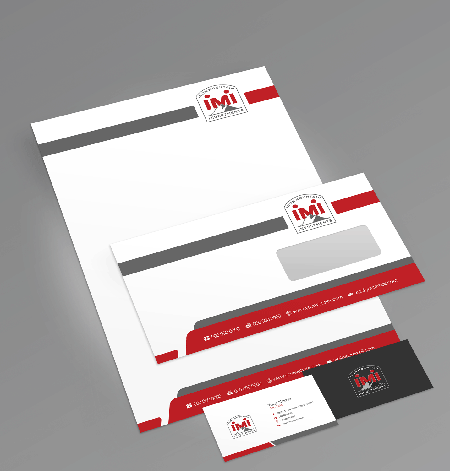 Business Card Design by Riz' for Iron Mountain Insurance & Iron Mountain Investments | Design #12258149