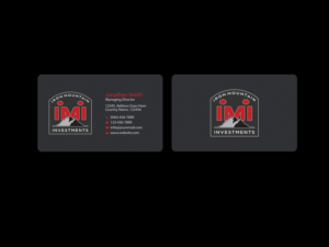 Visitenkarten-Design von Creations Box 2015 für Iron Mountain Insurance & Iron Mountain Investments | Design: #12263123