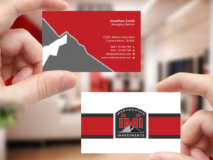 Visitenkarten-Design von Creations Box 2015 für Iron Mountain Insurance & Iron Mountain Investments | Design: #12263130