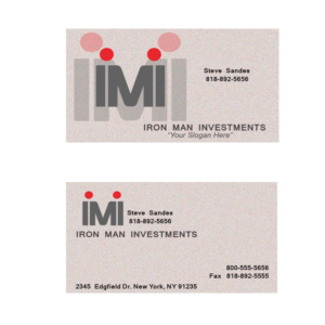 Visitenkarten-Design von wendy421 für Iron Mountain Insurance & Iron Mountain Investments | Design: #12289347