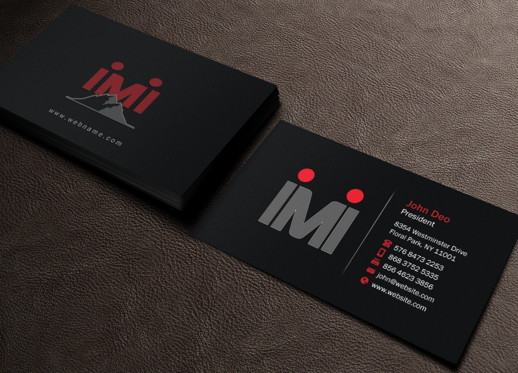 Business Card Design by Brand aid for Iron Mountain Insurance & Iron Mountain Investments | Design #12272822