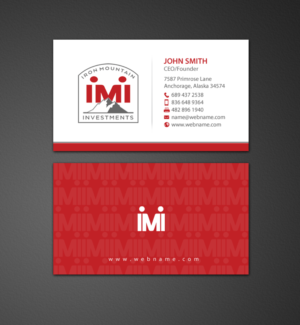 Visitenkarten-Design von chandrayaan.creative für Iron Mountain Insurance & Iron Mountain Investments | Design: #12270065