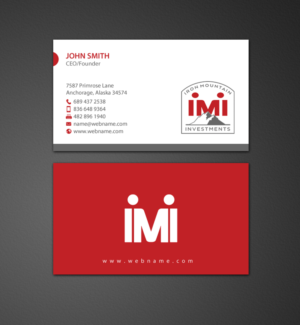 Visitenkarten-Design von chandrayaan.creative für Iron Mountain Insurance & Iron Mountain Investments | Design: #12270067