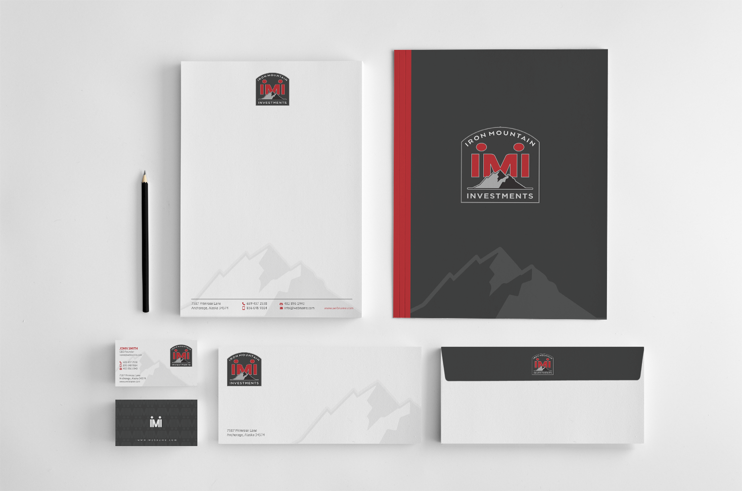 Visitenkarten-Design von chandrayaan.creative für Iron Mountain Insurance & Iron Mountain Investments | Design #12340782