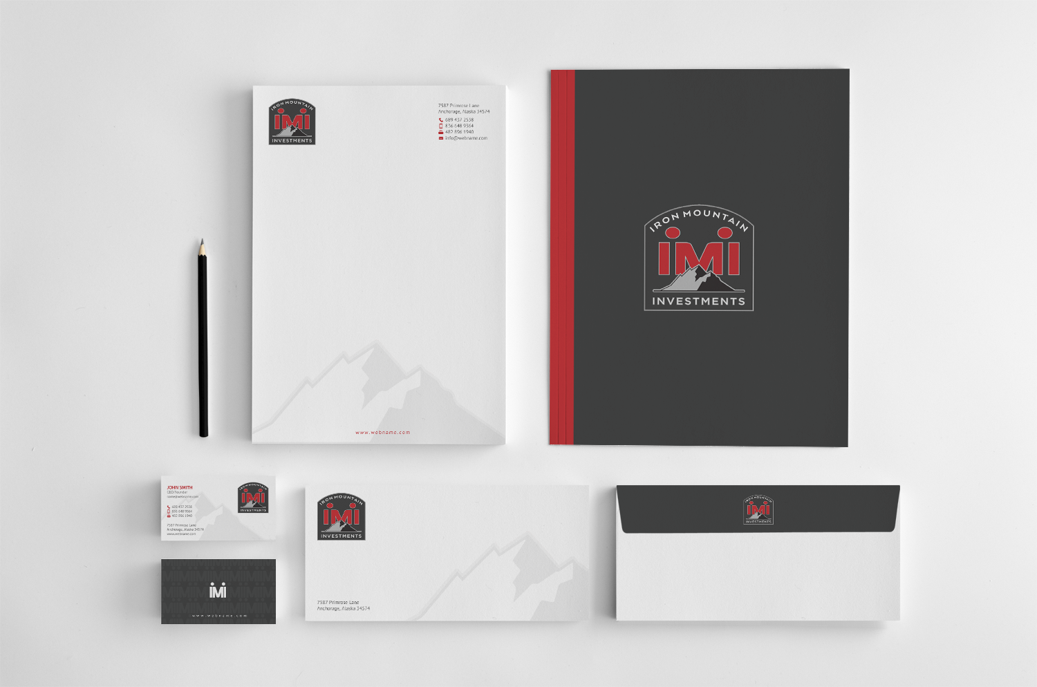 Visitenkarten-Design von chandrayaan.creative für Iron Mountain Insurance & Iron Mountain Investments | Design #12341506