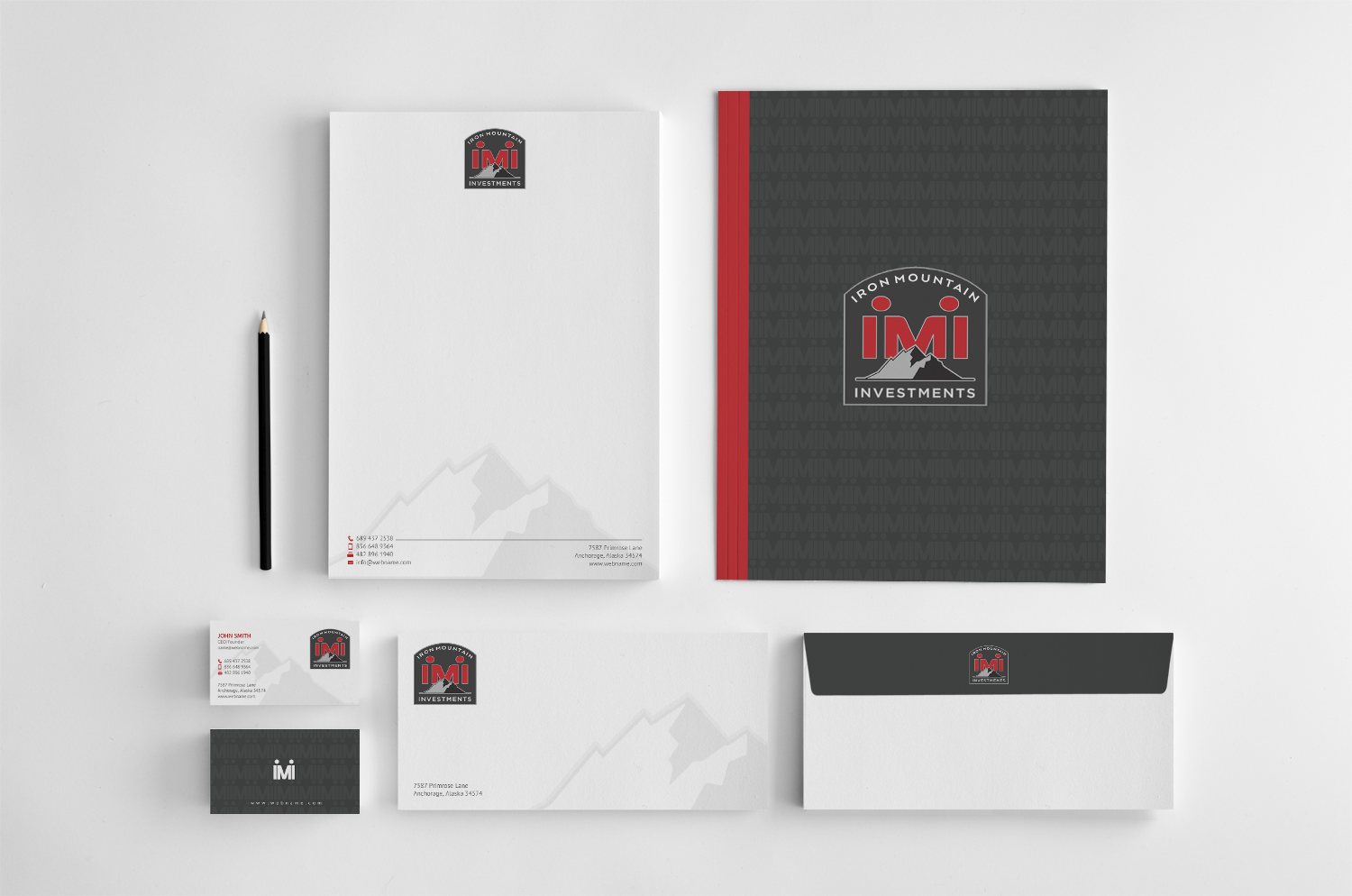 Visitenkarten-Design von chandrayaan.creative für Iron Mountain Insurance & Iron Mountain Investments | Design #12341509