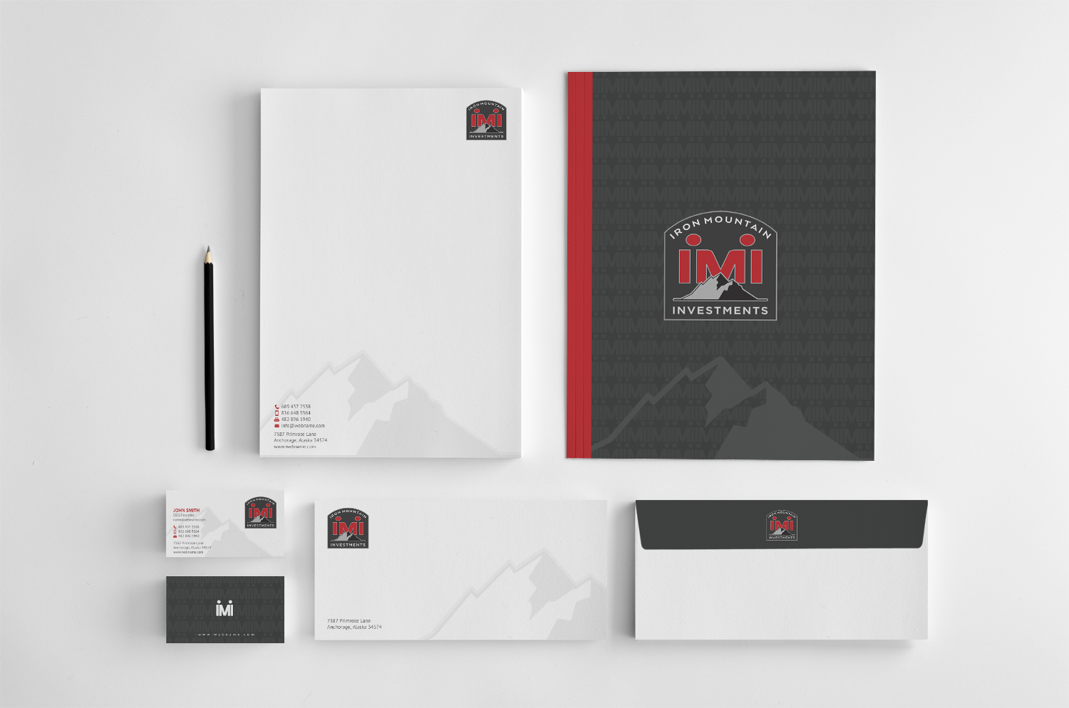 Visitenkarten-Design von chandrayaan.creative für Iron Mountain Insurance & Iron Mountain Investments | Design #12341511