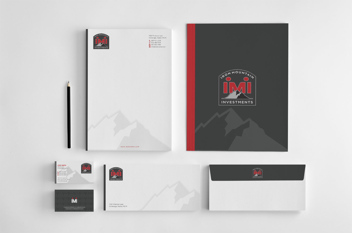 Visitenkarten-Design von chandrayaan.creative für Iron Mountain Insurance & Iron Mountain Investments | Design #15196420
