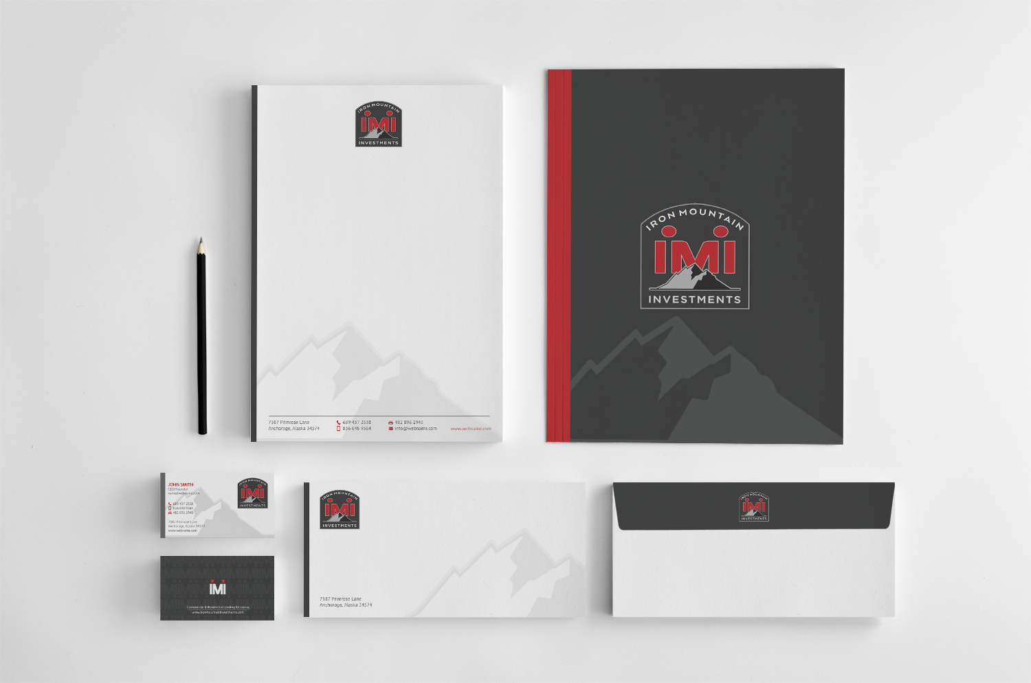 Visitenkarten-Design von chandrayaan.creative für Iron Mountain Insurance & Iron Mountain Investments | Design #15196422